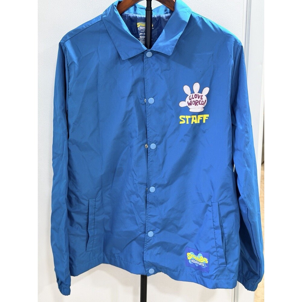 SpongeBob SquarePants CultureFly Glove World Staff Windbreaker Jacket - Unisex S